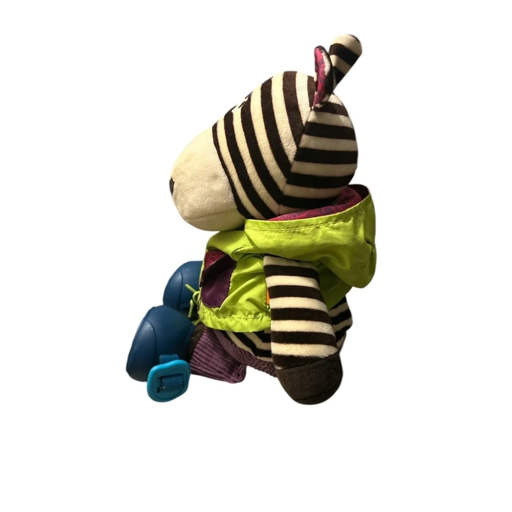 Zippies Zebra B You Hippo Plush 14